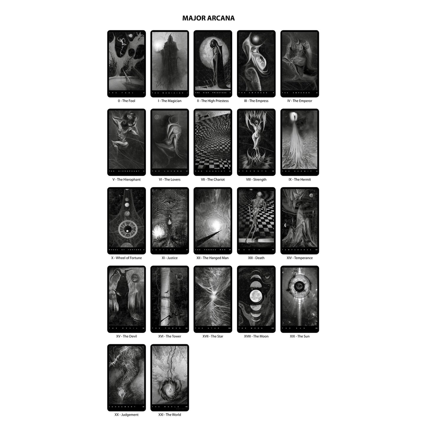 Black Tarot Modern Tarot Cards Deck