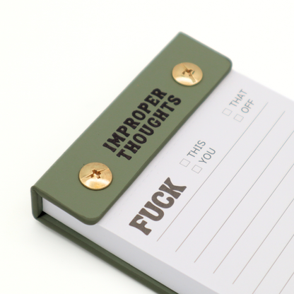 Tear Off Sheet Notepad: Fuck Notes