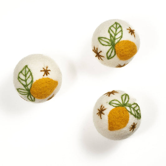 Wool Dryer Balls - Lemons