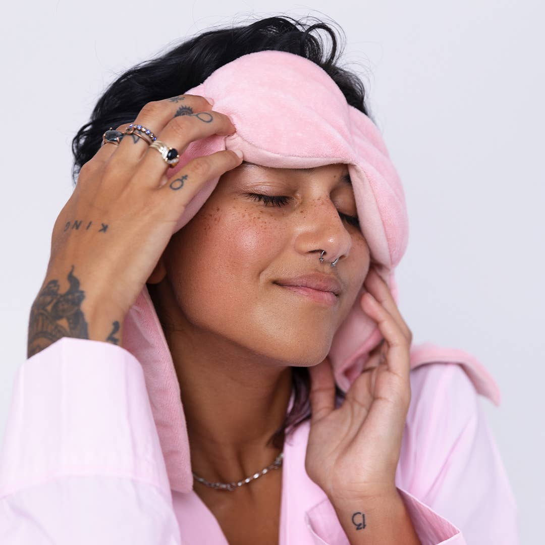 Blush Nodpod Weighted Sleep Mask