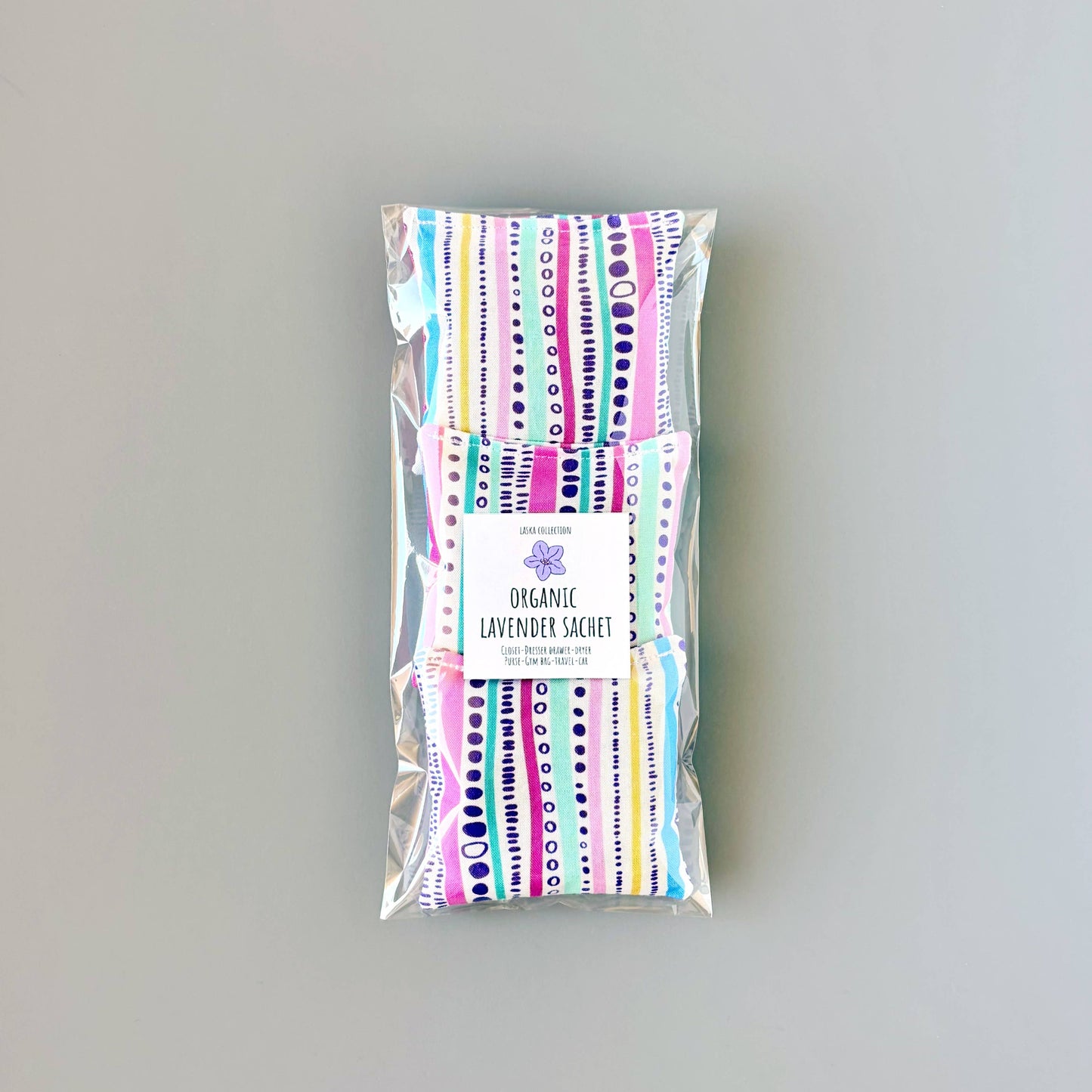 Set of 3 Organic Lavender Sachets