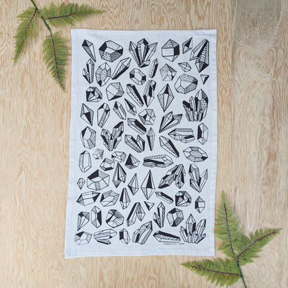 Tea towel | gem - crystal pattern