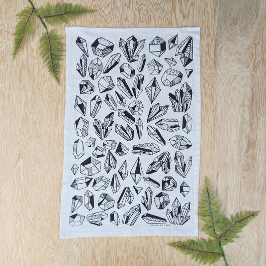 Tea towel | gem - crystal pattern