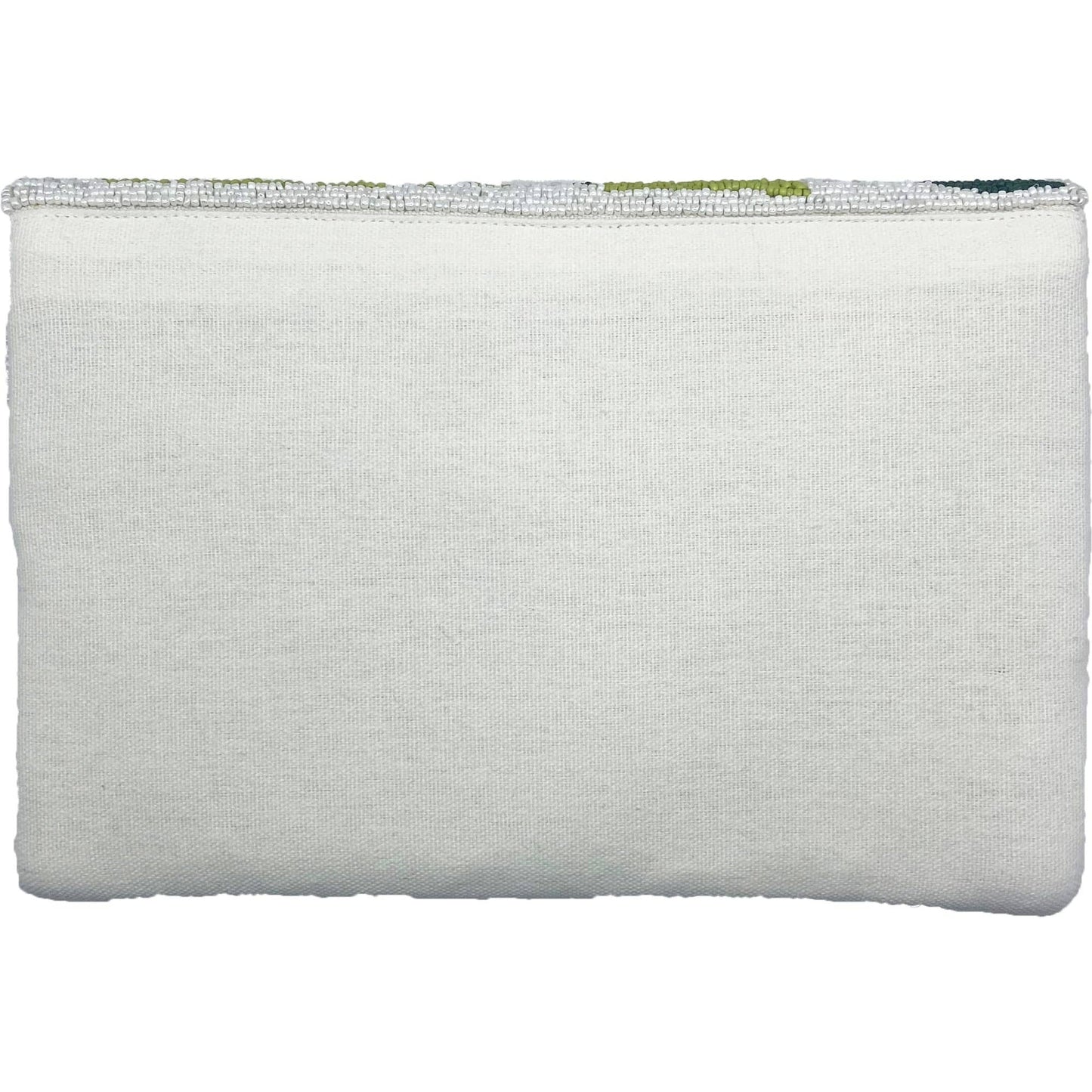 Beaded Clutch: Refreshing Palm Leaf
