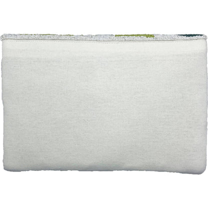 Beaded Clutch: Refreshing Palm Leaf