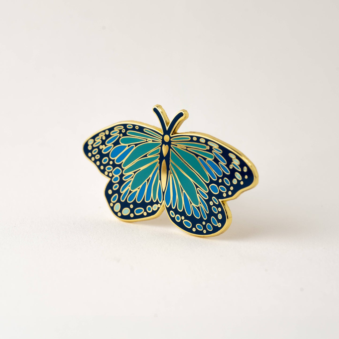 Blue Morpho Butterfly Lapel Pin