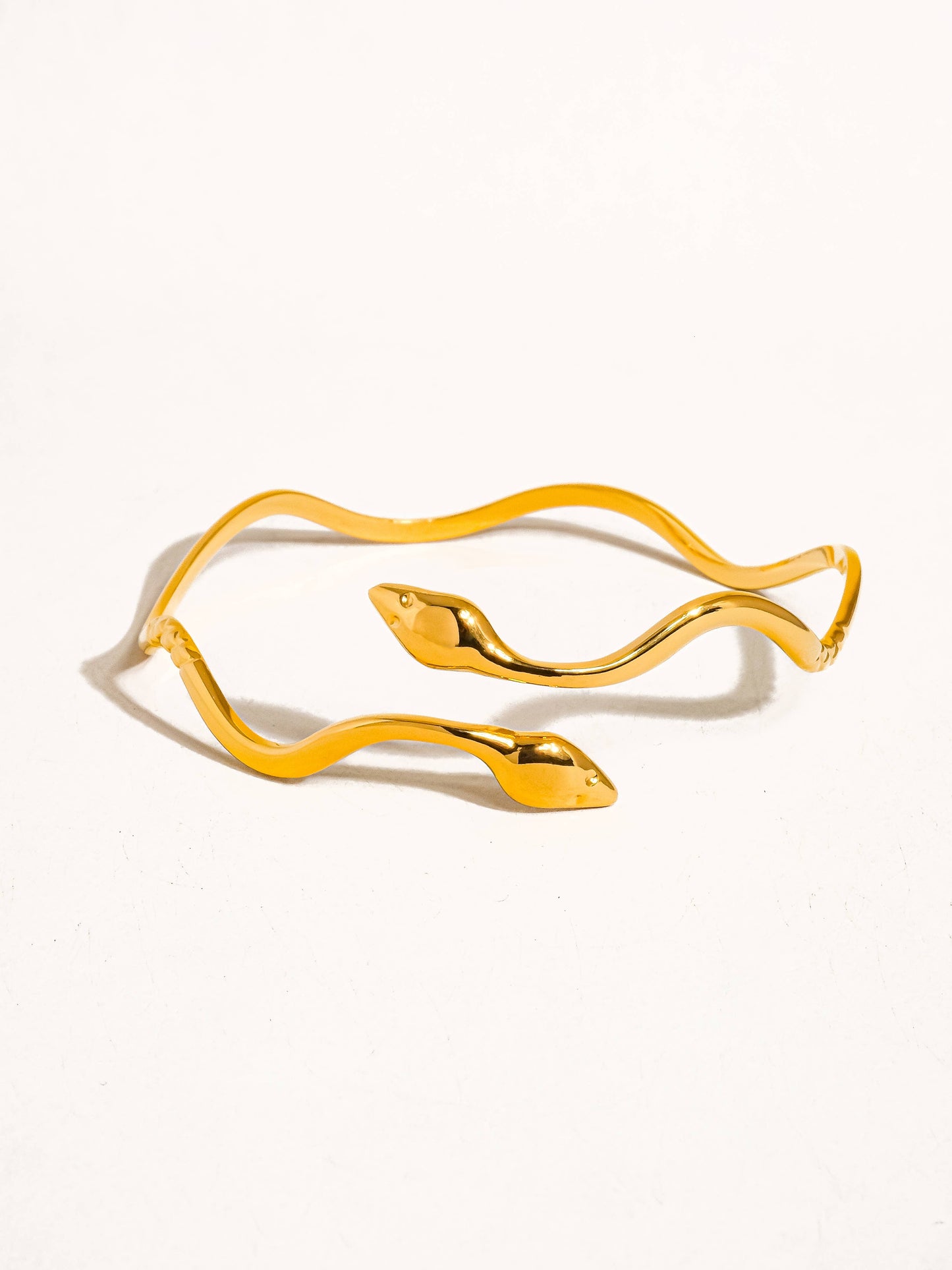 Gold Wavy Snake Bracelet