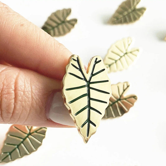 Alocasia Leaf Lapel Pin