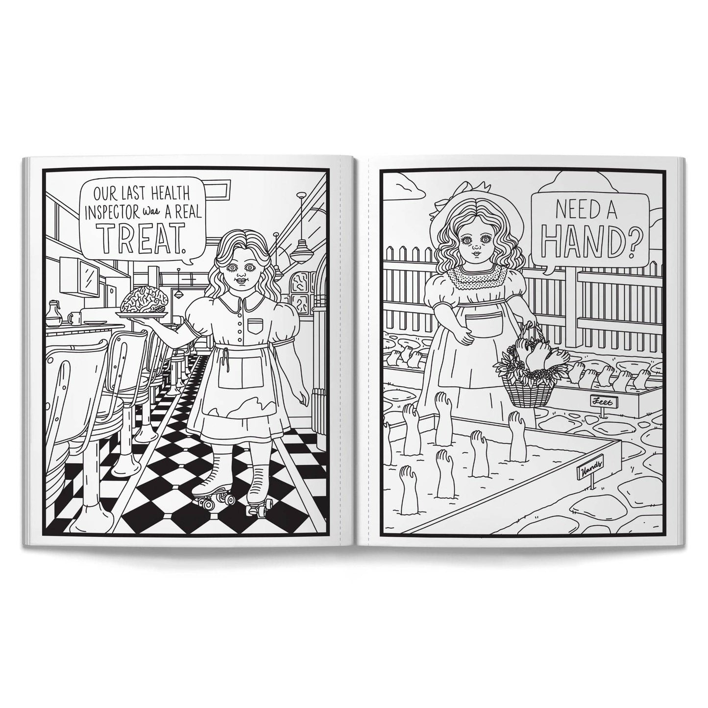 Brass Monkey Haunted Dolls Coloring Book