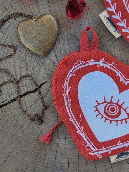 Heart Zippered pouch
