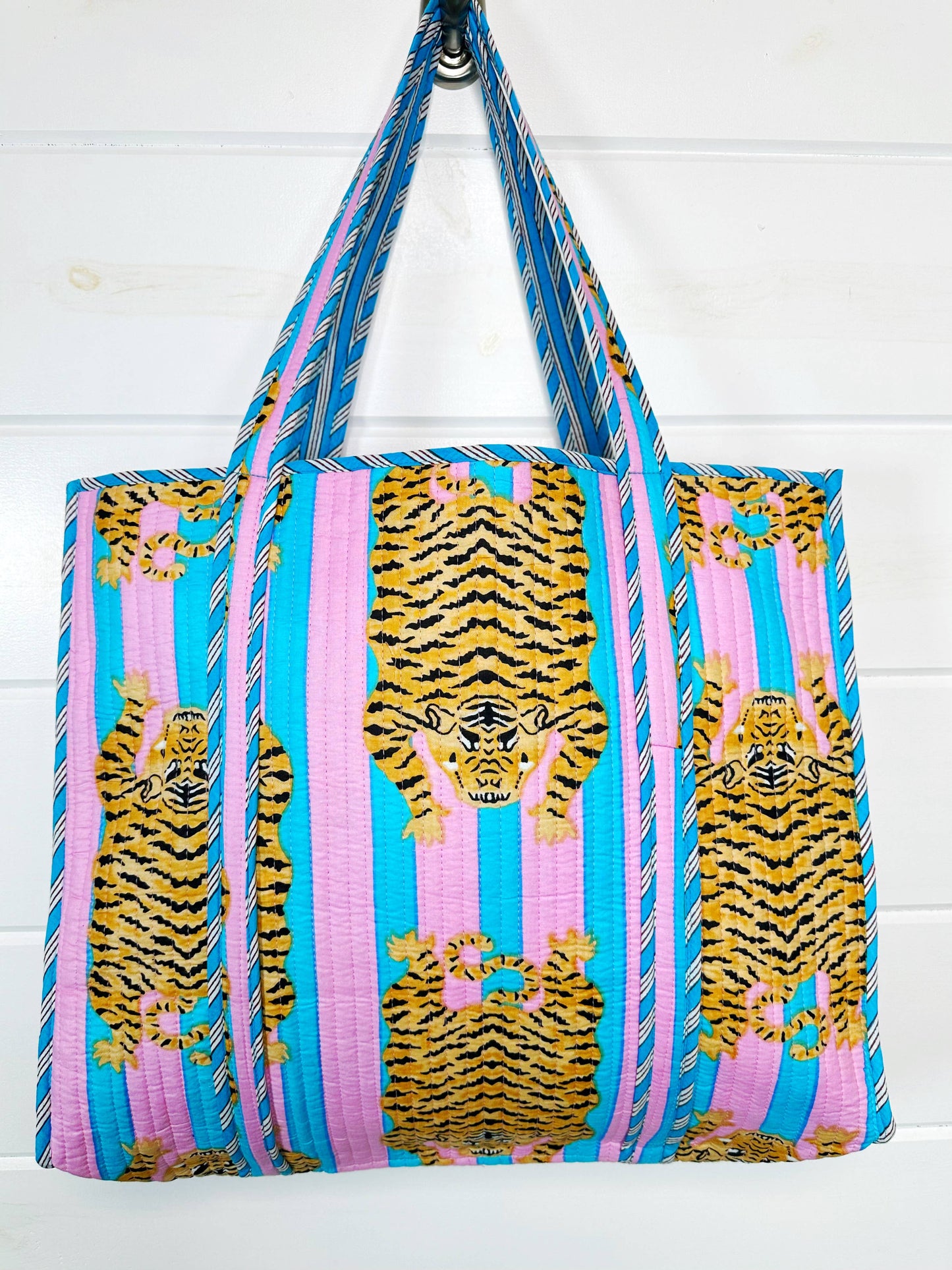 Cotton Candy Tiger Tote Bag