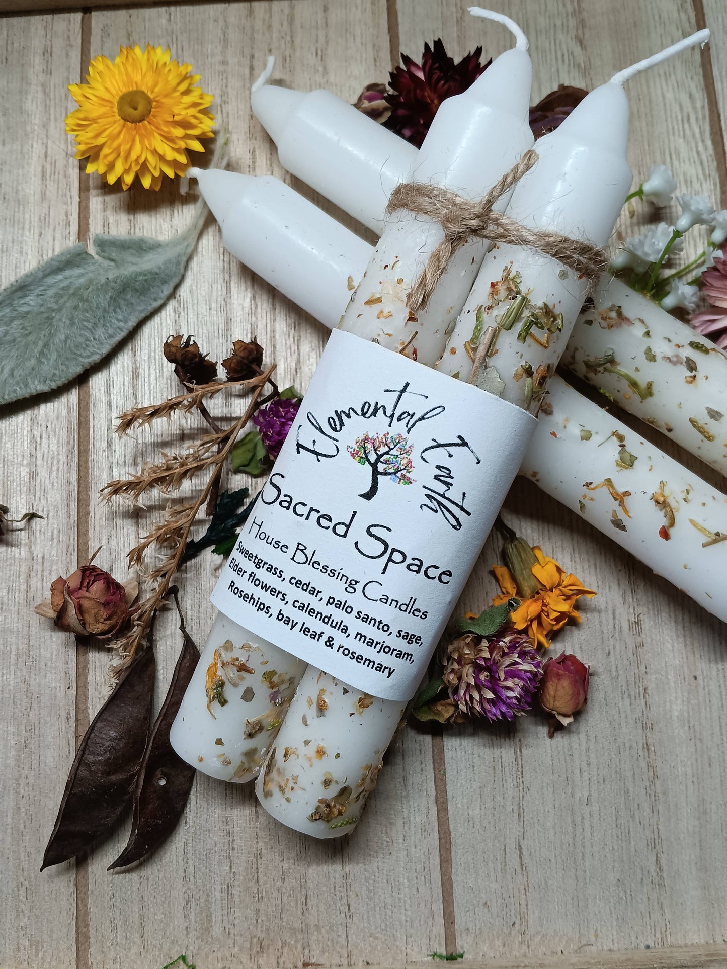 Sacred Space Herbal Intention Candles