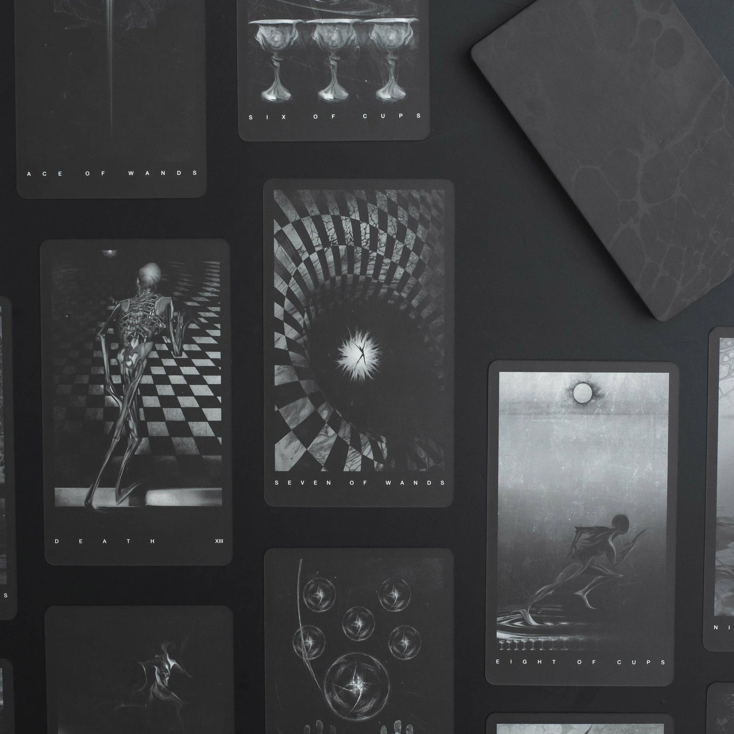 Black Tarot Modern Tarot Cards Deck