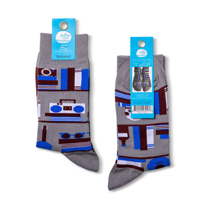 Bookshelf Crew Sock