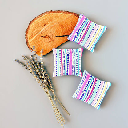 Set of 3 Organic Lavender Sachets