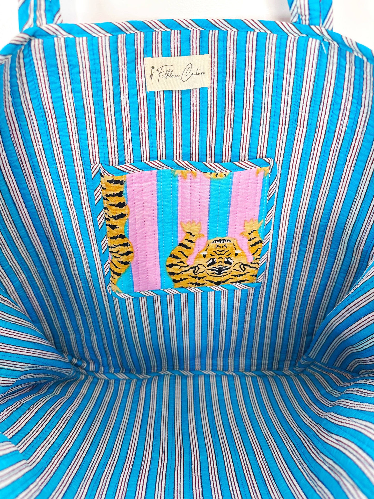 Cotton Candy Tiger Tote Bag
