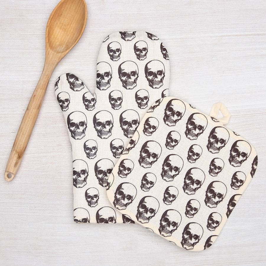 Skull Oven Mitt
